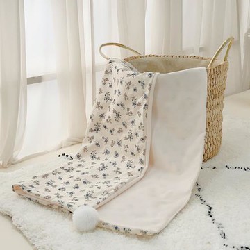 寵物原創狗狗空調毯毯子毛毯貓咪純棉獺兔絨秋冬被子雙面可用