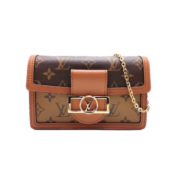 Louis Vuitton 展示品 Dauphine Woc 帆布鍊帶斜背包(M68746-咖)