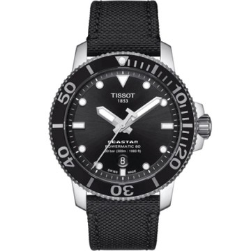 Tissot 天梭Seastar系列 海星300潛水機械錶腕錶-43mm/黑
