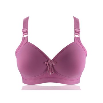 薄款無鋼圈純棉文胸大碼全棉無痕全罩杯顯胸小媽媽中老年婦女內衣