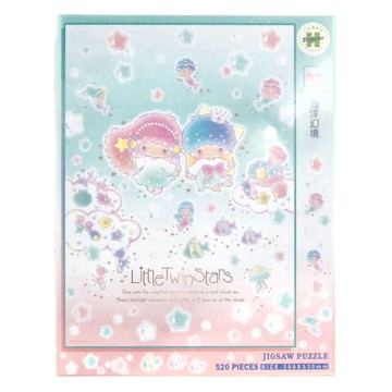 HUNDRED PICTURES 百耘圖 LittleTwinStars 雙星仙子拼圖 HP0520-260  雙星仙子 海洋幻境  520片  1盒