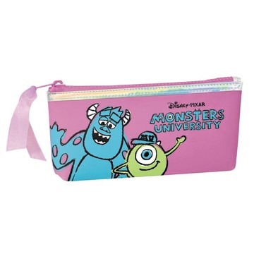 怪獸大學 矽膠筆袋 化妝包 大眼仔 毛怪 防水 收納包  日貨 正版授權 J00013608