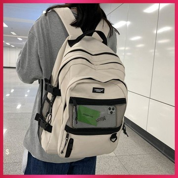 『ATC』 日系潮酷復古工裝雙肩包 | 韓版原宿ulzzang高中男大學生書包 | 女揹包