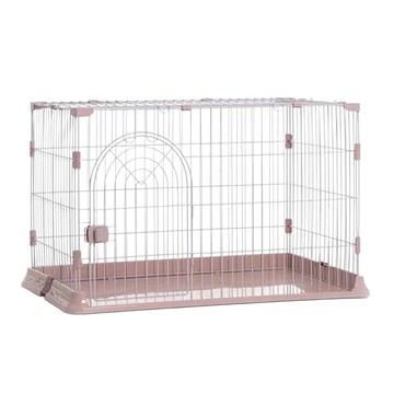 友善夥伴 DC舒適居家狗籠 小型犬適用 舒適居家生活  粉色  S  1個