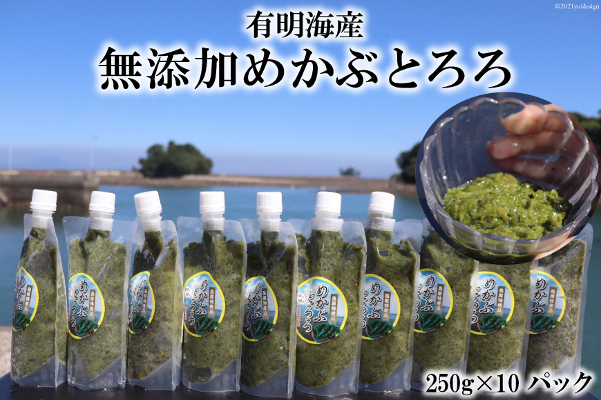 有明海産 無添加めかぶとろろ（250g×10パック）