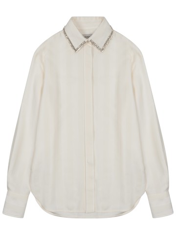 golden goose shirt with embroidery