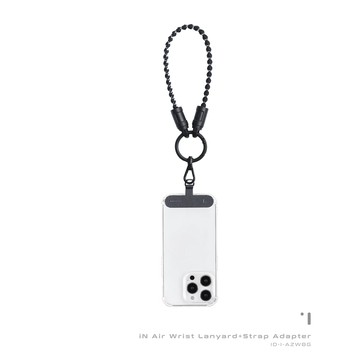 INCODER iN Air Wrist Lanyard 輕量型手繩 (黑+灰)