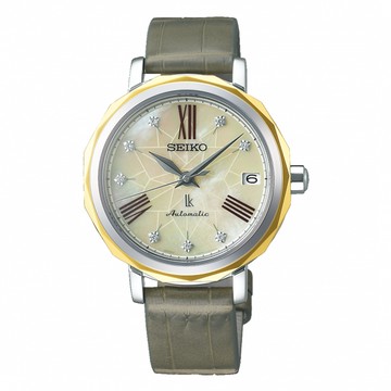 《SEIKO》精工 LUKIA 25周年限量 SPB138J1 羅馬字 皮錶帶 機械女錶 6R35-00N0Y 綠 34.8mm