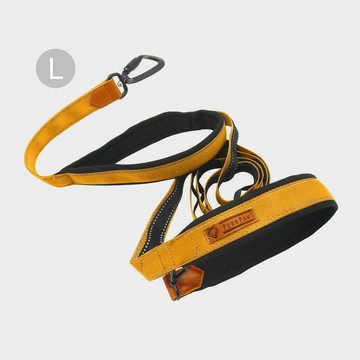 PurrPaw 呼嚕抱抱｜Pawfect-Fit! 寵物牽繩(L)-豔陽黃