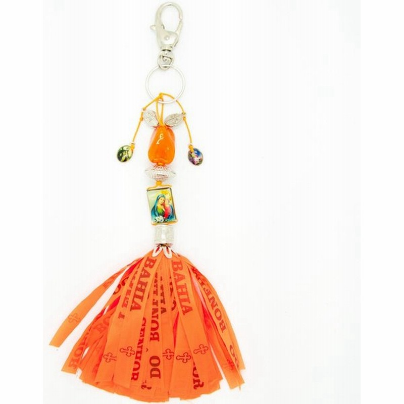 ボンフィンキーホルダー大きいサイズ ネオンオレンジ ブラジルのお守りグッズ 通販 Lineポイント最大0 5 Get Lineショッピング