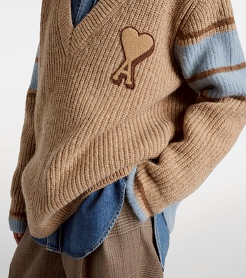 Ami Paris Ami de Cœur wool and alpaca-blend sweater