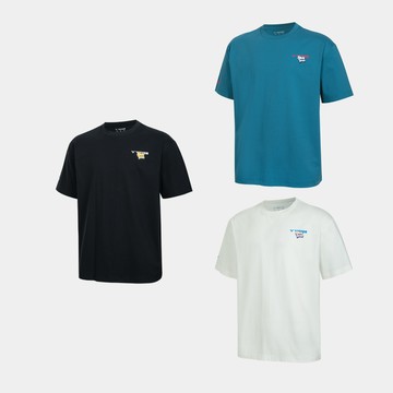 VICTOR 針織T-shirt 中性款 T-60032 A/霜花白 B/風暴藍 C/黑