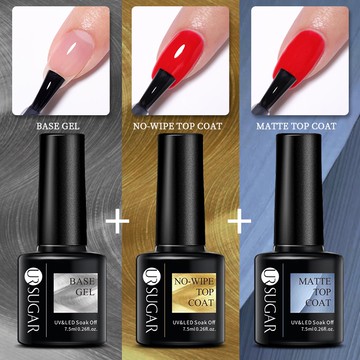 UR SUGAR 7.5ml 封層凝膠 底膠  免洗封層 磨砂封層 UV凝膠 美甲凝膠 亮片閃粉膠 光療指甲油