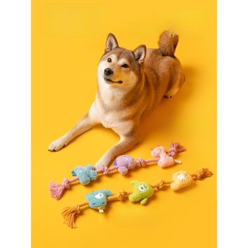 PETSVILLE派思維犬用繩結串串中小型狗訓練自嗨磨牙耐咬寵物玩具