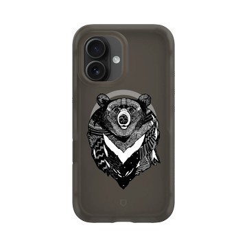 iPhone 16 AirX 本質黑 - 花生騷 WasangShow - 勇氣黑熊