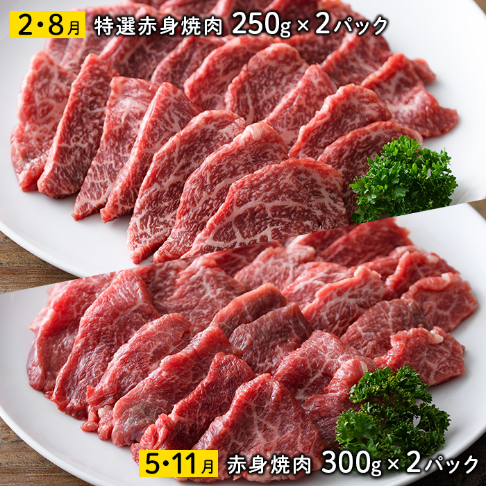 ＜定期便・全4回)＞おおいた和牛 低温熟成 赤身 焼肉 お楽しみ 定期便 (3ヶ月ごとにお届け) 国産 牛肉 肉 霜降り A4 和牛 ブランド牛 冷凍 大分県 佐伯市