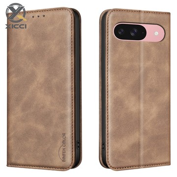 XICCI RFID 屏蔽皮革翻蓋適用於 Google Pixel 11 11A 10Pro 9 9Pro 8A 8Pr