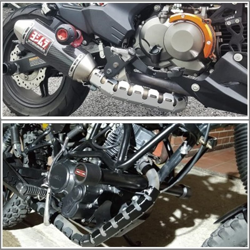 ◇送料140円◇汎用 黒 サイレンサープロテクター マフラーガード ブラック Z750D1 Z750four Z750FX Z750FX2 Z750GP Z750RS