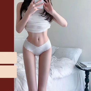 ✿LINKA✿ 無痕内裤女舒适性感低腰提臀冰丝少女士纯棉抗菌裆三角裤 中腰內褲 無痕內褲 內褲 女 高腰內褲 純棉內褲