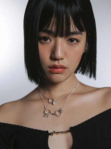 Sterling Silver Diamond Ring Pendant Necklace