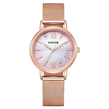 CITIZEN 星辰錶 NEW WICCA 少女系列 KP5-166-97 臺灣限定蒲公英時尚腕錶 30.2mm｜樂天全館特惠中★指定刷卡回饋10%