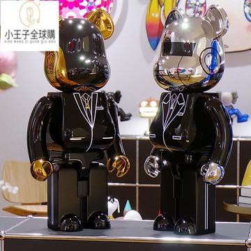 【公司現貨速發】免運 開發票bearbrick暴力熊1000%蠢朋克400%潮牌家居裝飾落地積木熊潮流擺件