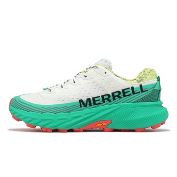 Merrell 越野跑鞋 Agility Peak 5 男鞋 白 綠 緩衝 抓地 戶外 運動鞋 ML068339