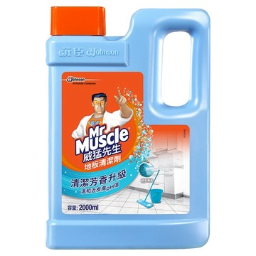 Mr Muscle 威猛先生 地板清潔劑 去污 快乾不黏腳 弱酸性配方  2L  1罐