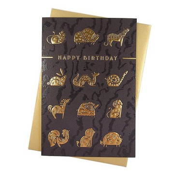 十二生肖【Hallmark-Eight Bamboo傳統古風卡片 生日祝福】