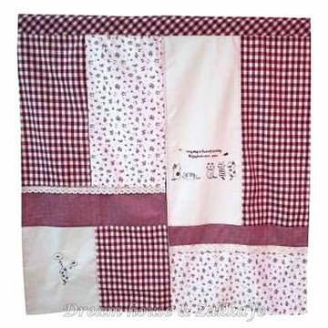 超可愛日式和風貓咪家族門簾 紅《 90cmX90cm 》 ★超有質感喔★ Zakka'fe