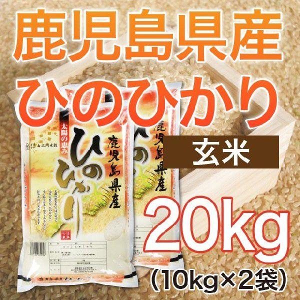 令和5年産 鹿児島県産ヒノヒカリ 玄米 20kg(10kg×2袋)  送料無料（一部地域を除く）