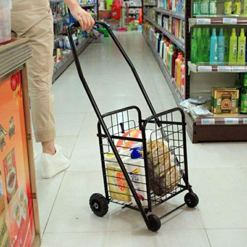 杰適購物車便攜折疊小拉車爬樓買菜手推車老年家用拖車拉桿行李