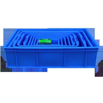 零件收納盒 加厚零件盒周轉箱物料盒收納盒螺絲盒長方形塑料盒工具盒藍色膠框【MJ6584】