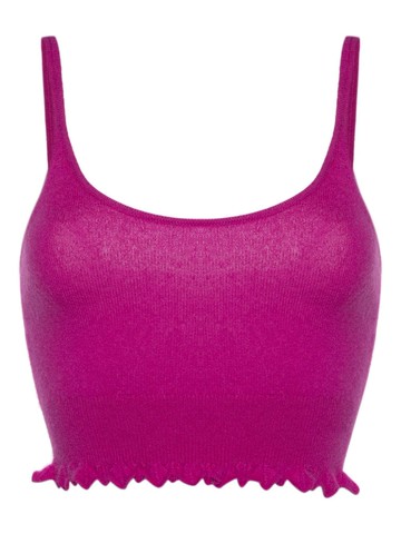 Ulla Johnson - sleeveless cashmere crop top - women - Cashmere - M - Pink