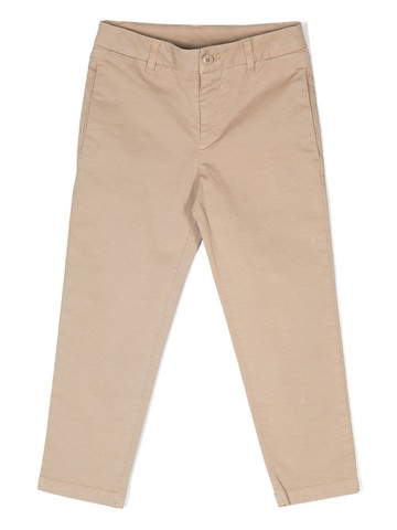 DONDUP KIDS - straight-leg cotton trousers - kids - Cotton/Spandex/Elastane/Polyester/Cotton - 8 yrs - Neutrals