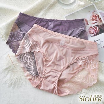 【SiOHER 熹歐禾】單件組 極光蕾絲性感薄透低腰內褲(蕾絲內褲/無痕內褲/女內著/女內褲)