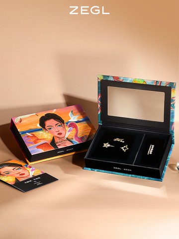 ZEGL通勤風耳妝盤妝容配飾耳夾女無耳洞耳骨夾法式復古耳環耳飾品