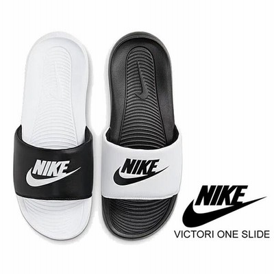 Nike スライドサンダル ブラックホワイト　ペイズリー柄 ナイキ ビクトリー 1 スライド ミックス NIKE VICTORI ONE SLIDE