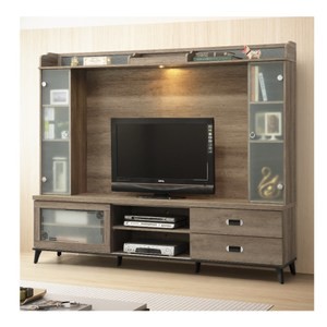 【MUNA 家居】莫可灰橡色7尺高低櫃