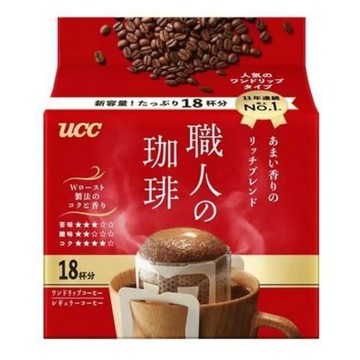 UCC職人濾泡淡香咖啡(紅)126g