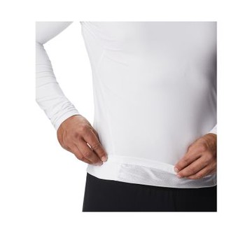 Columbia 哥倫比亞 男款-保暖快排內著長袖上衣-Midweight Stretch Long Sleeve Top-白色 UAM63230WT/JF