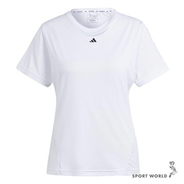 【下殺】Adidas 短袖上衣 女裝 排汗 白【運動世界】IT7419