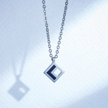 【獨特新品】COA系列 ZEST- SQUARE不鏽鋼磁石項鍊
