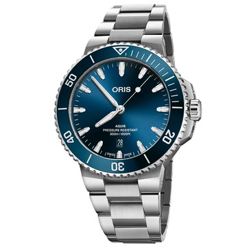 ORIS豪利時 Aquis系列 時間之海 潛水機械腕錶 43.5mm/0173377894135-0782304PEB