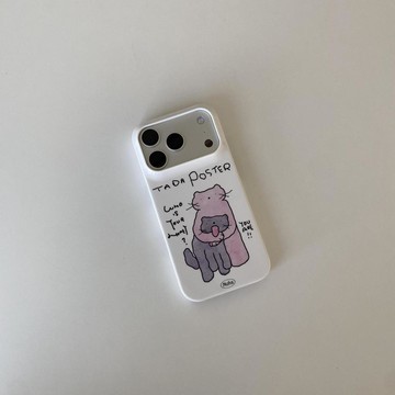美飾美殼嬉鬧貓咪適用17/16/15蘋果手機殼iPhone14/13/11菲林12xs