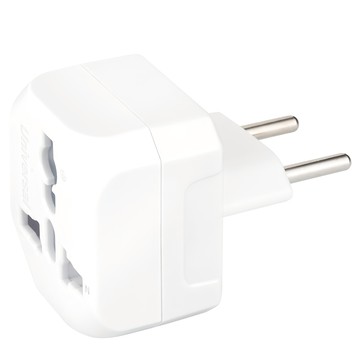 SUPERCELL 超電王 SC303歐規小圓轉接頭 國際旅行必備 多國插座適用  1入