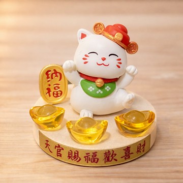 【臻藏館】招財貓開運禮盒  金色／玫瑰金禮盒  招財納福 聚財擺件 開店祝賀 入厝送禮 企業小禮