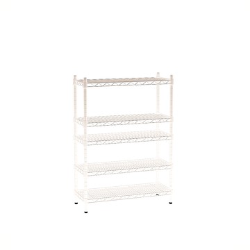 【客尊屋】粗管/小資型 35X60X105Hcm 白騎士五層架