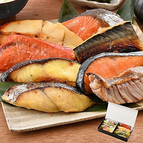 港ダイニングしおそう 漬け魚 8種セット （各80g×1切れ） 銀だら まぐろ 銀鮭 紅鮭 メカジキ さば かれい さわら 西京漬け みりん漬け 塩麹