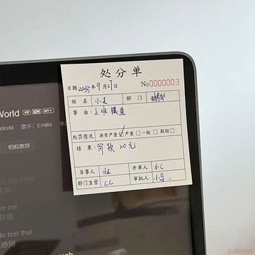 桃園出貨✨惡搞處分便利貼創意罰單獎勵單賠償單稀奇古怪便籤本趣味網紅貼紙
